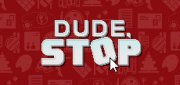 Логотип Dude, Stop